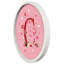 Valentine Things Monogram - C Round White Framed Print