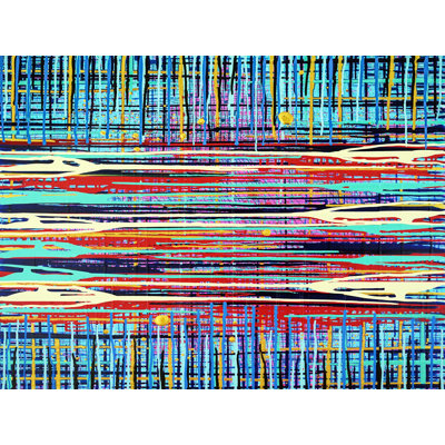 Stitched Landscape Print by Kari Souders