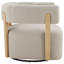 Chaise avec accoudoirs pivotante Lawler