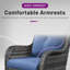 Ensemble de conversation à chaises multiples avec coussins et tables d'appoint 8 pièces Schutt-902705663-902705649