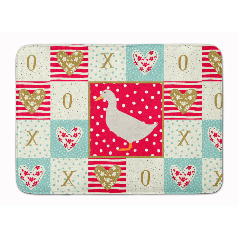 Love Memory Foam Kitchen Mat, Canard de Pékin