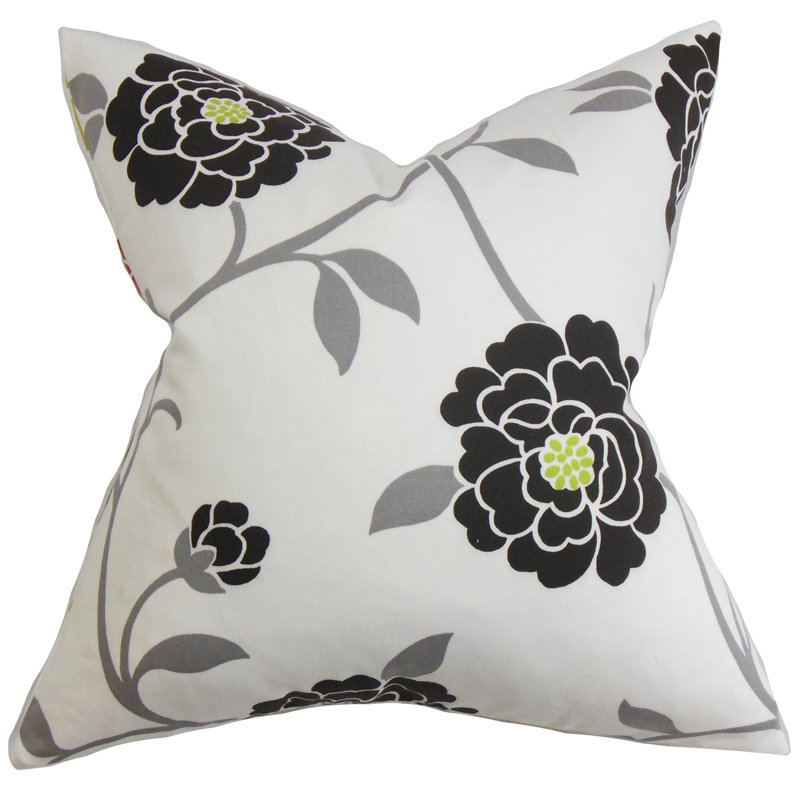 Graziella Square Pillow Cover & Insert, Dove, 20" x 20"