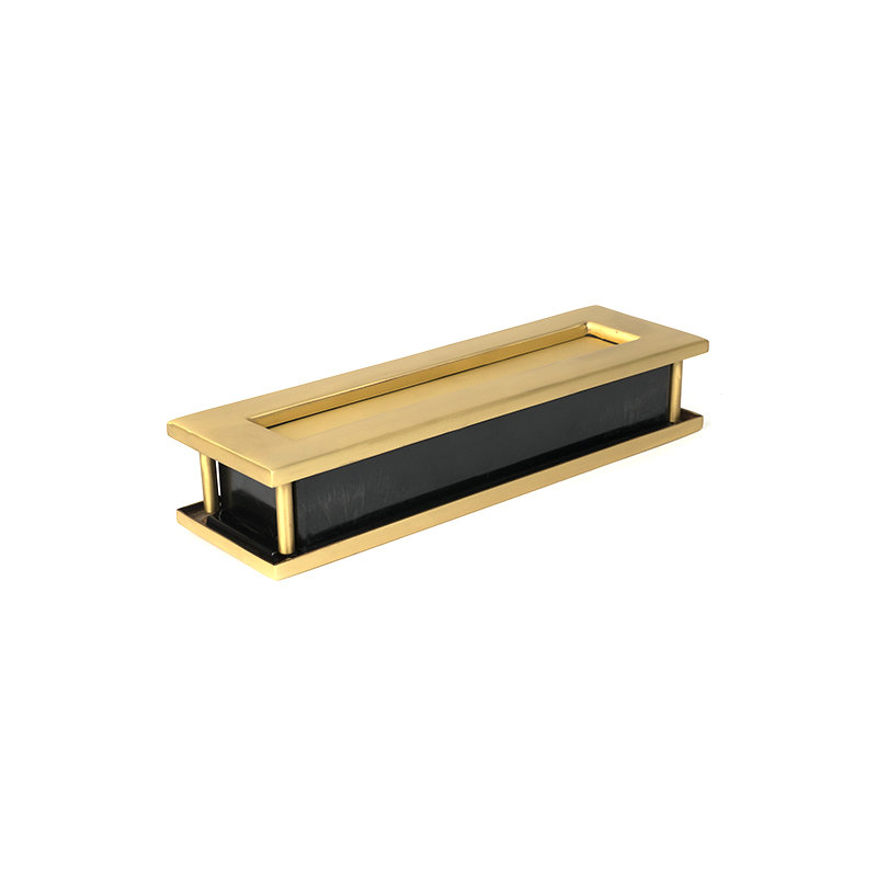 Traditional Satin Brass Letter Plate