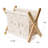 Amelda Solid Wood Free Standing Magazine Rack