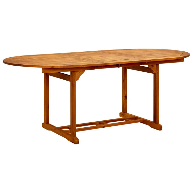 Extendable Wooden Dining Table, 75cm H  x (150-200)cm L x 100cm W