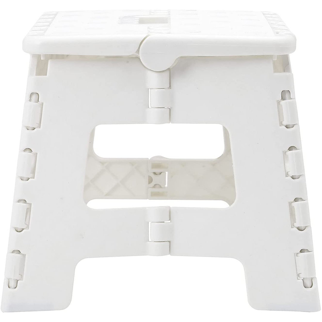 Taylor & Brown Multi-purpose Anti-slip Folding Plastic Step Stool, 9 Inch 22cm Height Compact Foldable Stool For Kids & Adults, Kitchen Garden Bathroo