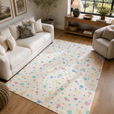 Tapis géométrique Premium lavable à la machine Villers