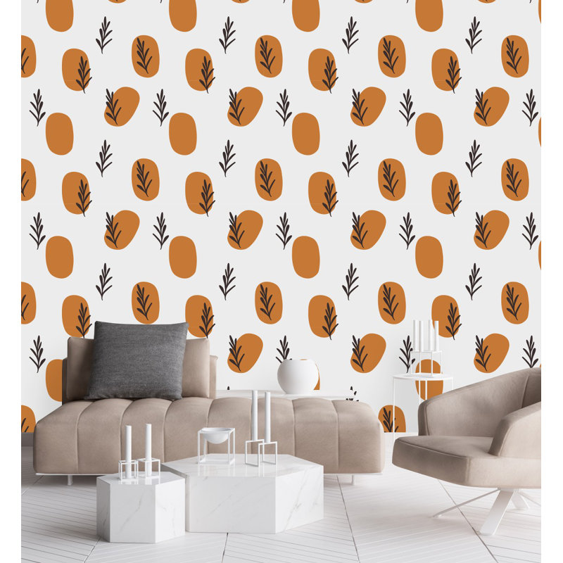Carreau de papier peint auto-adhésif l 25 po, L 2,09 pi x L 10,42 pi