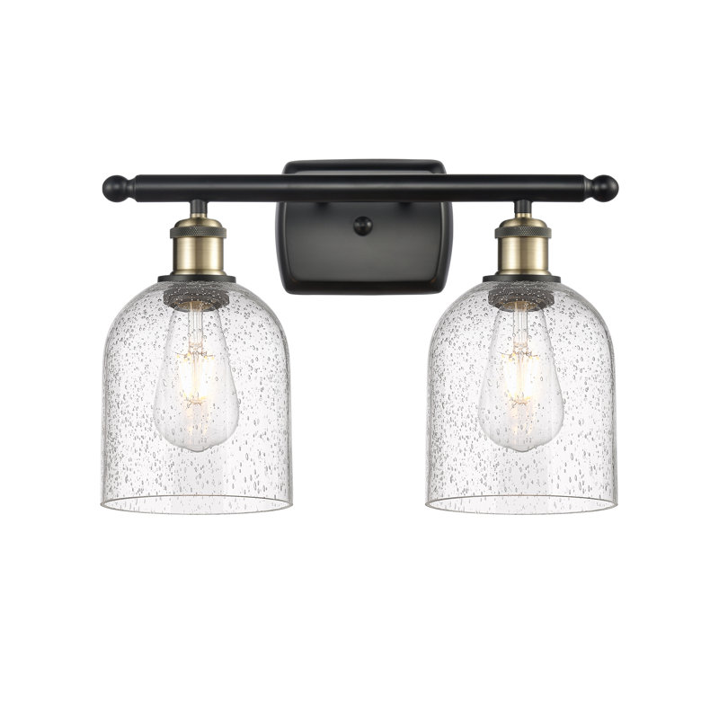 Allysson 2 - Light Dimmable Vanity Light, Seedy, Black Antique Brass