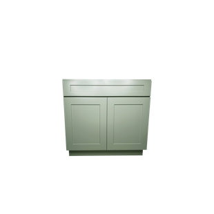 Armoire de base standard en contreplaqué vert prêt à assembler Shallow