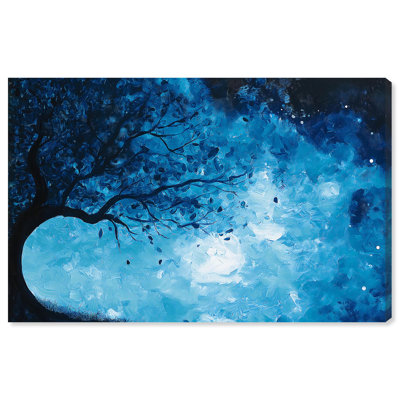 Décoration murale en toile Fire and Ice Tree II par Art Remedy