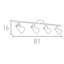 Colesville 81cm 4 -Light Track Kit-1595298148