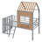 Metal Loft Bed With Ladder-114256615