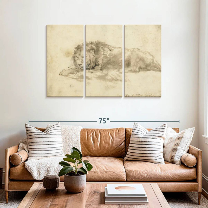 Brampt Reclining Lion, 36" H x 57" W