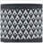 CERAMIC AZTEC PLANTER ON WOODEN STAND, GRAY-889359270