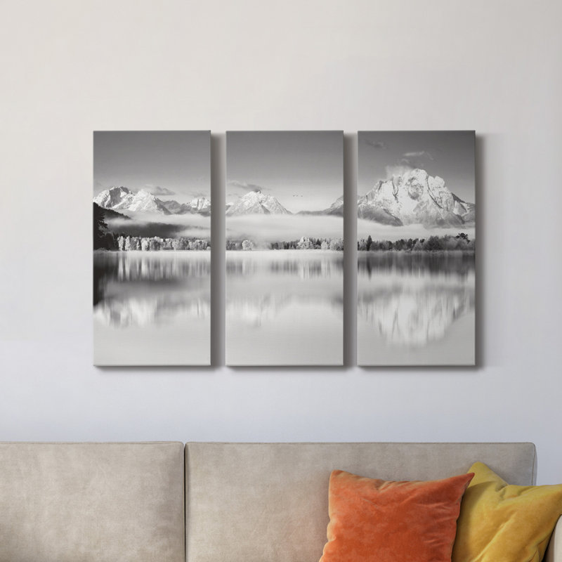 " Peak Reflection " 3 - Pieces, 12" H x 24" W x 1" D