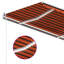 Dakota Fields 450cm W x 350cm D Fabric Orange/Black Cover Retractable Patio Awning