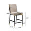 Tabouret de comptoir rembourré en fer Blondell-692600155