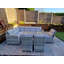 Angulay 9 - Person Wicker Patio Dining Set with Rectangular Table , Cushions Included