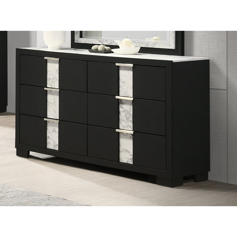 6 Drawer 16.4'' W Dresser