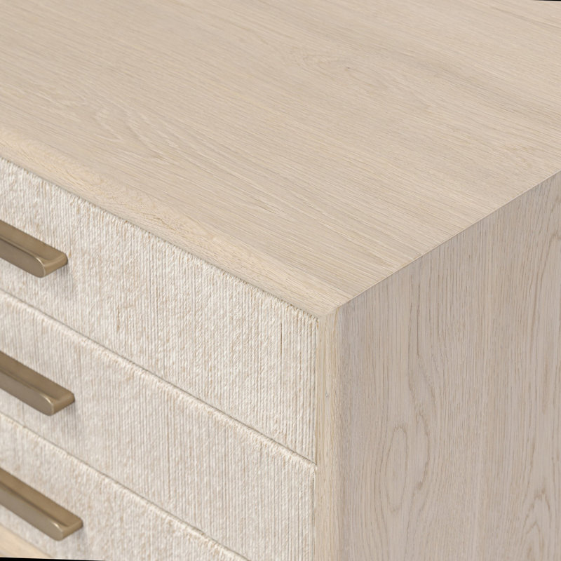 ROSENELL 3 - Drawer Nightstand, White
