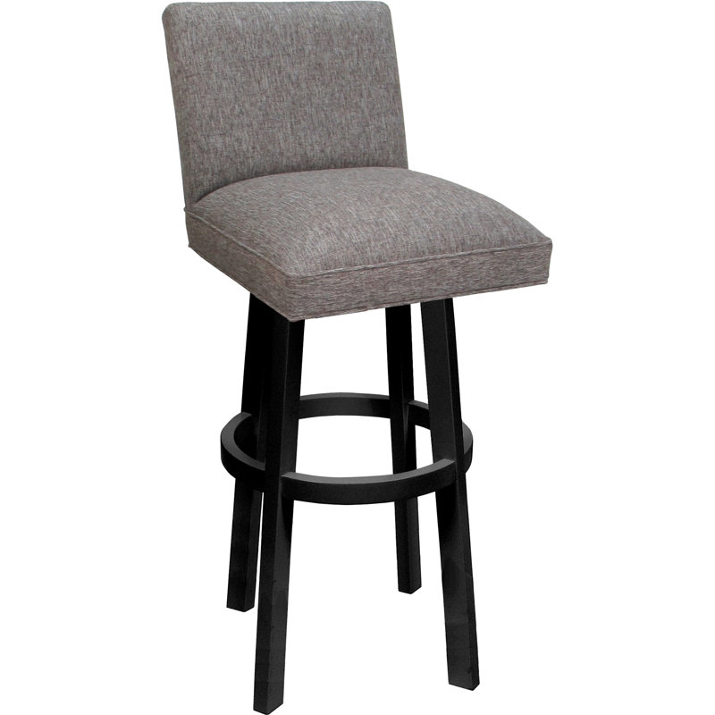 Tabouret de comptoir pivotant en bois - siège d'une hauteur de 26 po, Teal Seat/White Frame, Extra Tall (34” Seat Height)