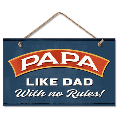 Décoration murale en bois décoratif papa