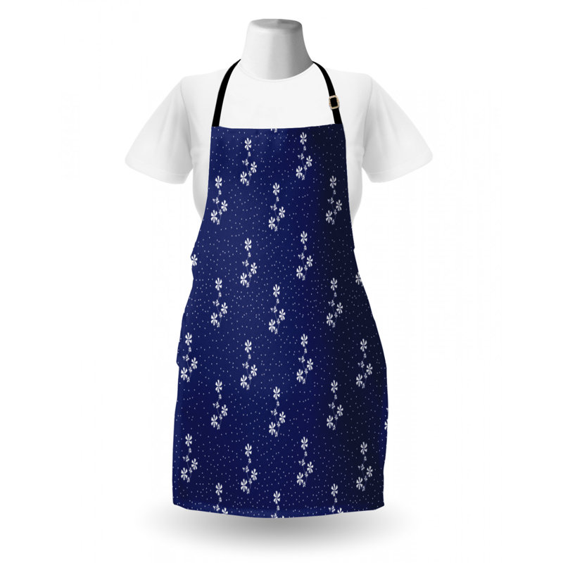 Tablier de petites points et fleurs