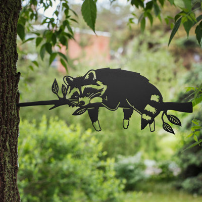 Tree Spike Silhouette - Raccoon