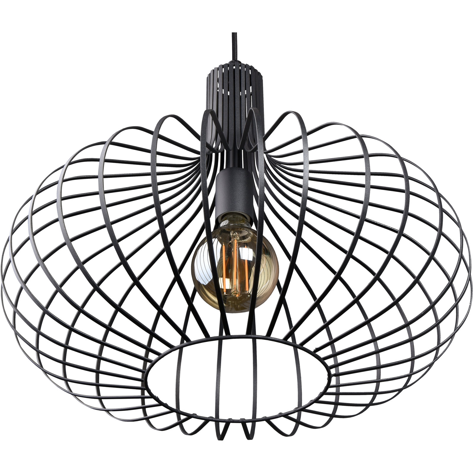 Kern Dimmable 1 - Light Pendant, 16.5" H x 19.75" W x 19.75" D, Black