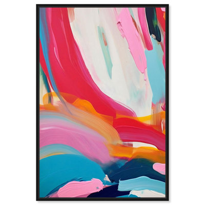 Art mural abstrait Sorbet Abstract IV Sunset par Art Remedy