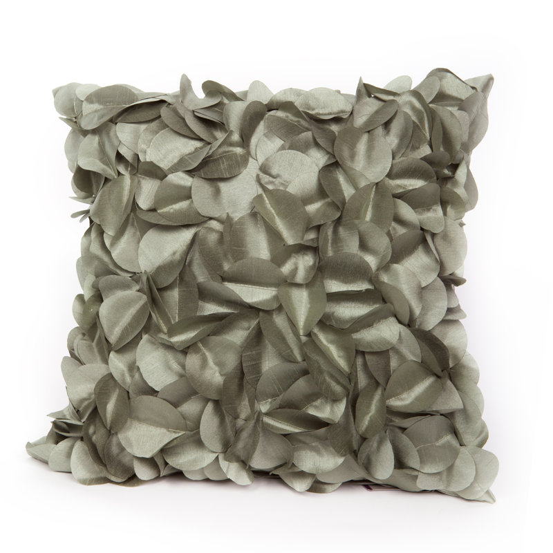 Petal Throw Pillow, Aqua