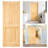 80'' Solid Core Interior Slab Door, Unfinished Pine Slab Door, Solid Wood Door Aadirath-97647400