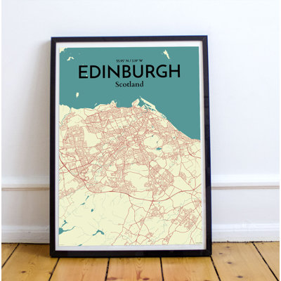 Edinburgh City Map - No Frame Print