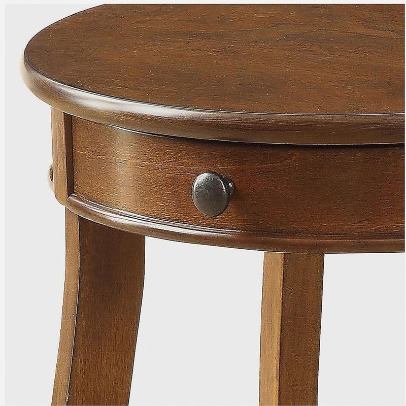 Table de bout en noyer avec 1 tiroir