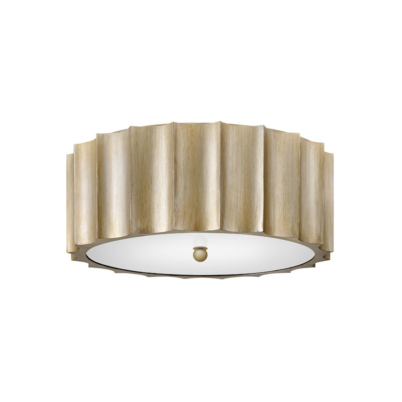 Gia Four-Light Flush Mount Ceiling Light by Lisa McDennon, Champagne Gold