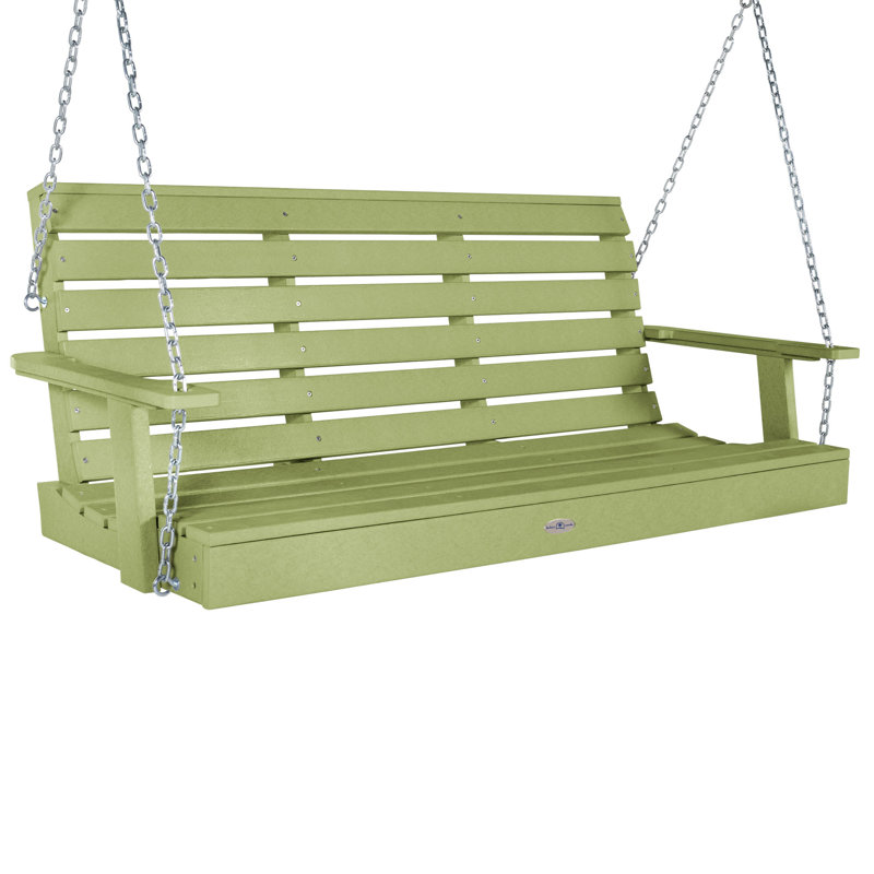 Balancelle de véranda Midderton, 60.37", Vert palmier