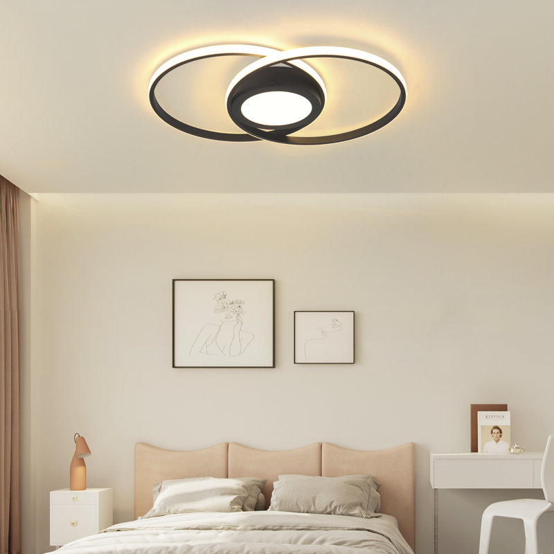 Axentie LED Flush Mount, Black