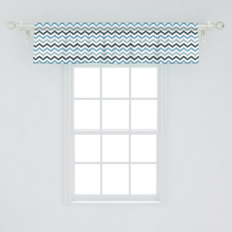 Ensemble de 2 cantonnières bleues Ambesonne