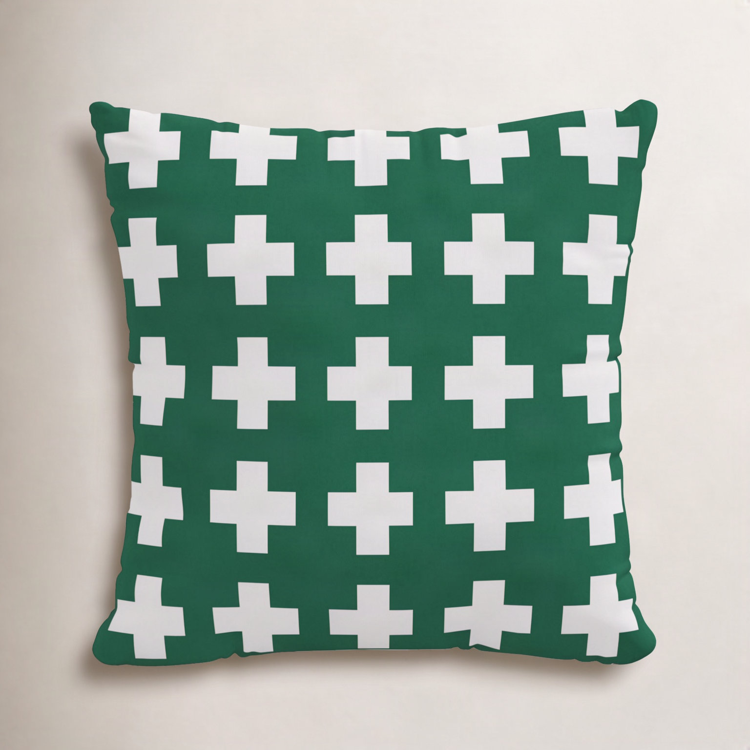 Dema Throw Pillow, 20" x 20", Green