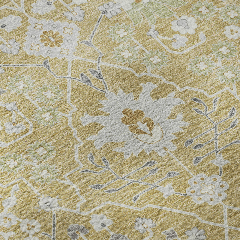 Tapis oriental lavable à la machine de qualité supérieure AMF1009 Colmenero, Rectangle 1 pi 8 po x 2 pi 6 po