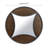 Alto Solid Wood Circle Wall Mirror