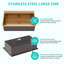 Évier de cuisine encastrable 33 po 33 po - Évier de cuisine 33 po x 22 po à cuve simple encastrable en acier inoxydable calibre 16