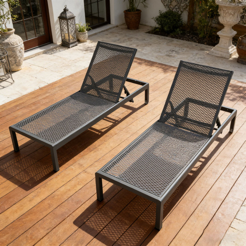 CHAISE LUNGE, Gris foncé, 2