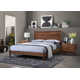 Jacqualine 3-Piece Walnut Bedroom Set