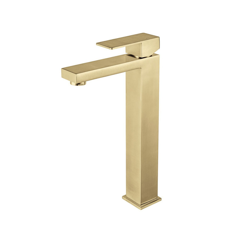 Robinet pour salle de bain vasque à poignée simple DAX Roma, Doré