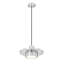 Luminaire suspendu nickel brossé 1 lumière Ludo-123223116
