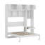 Lit escamotable avec garde-robe et armoire supérieure, lit escamotable en bois avec tablettes-1940199239-1940199236