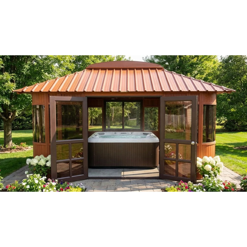 Aspen 15.5 Ft. W x 11.5 Ft. D Ultrawood Composite Patio Gazebo