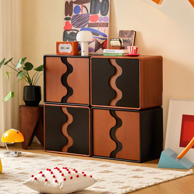 French Retro Design Combination TV Cabinet